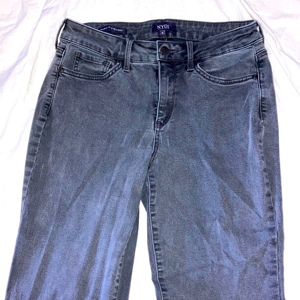 NYD Jeans black straight fit denim. Size 6